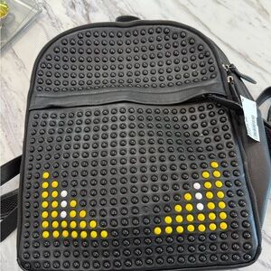 Stylish Fendi Black Studded Backpack